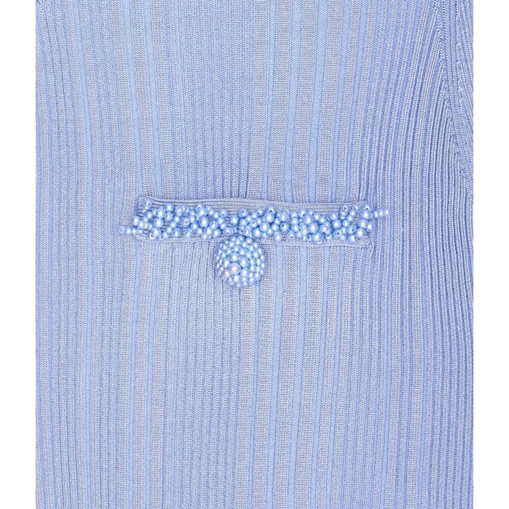 Self Portrait Women Pearl Trim Knit Dress - Picture 4 of 4